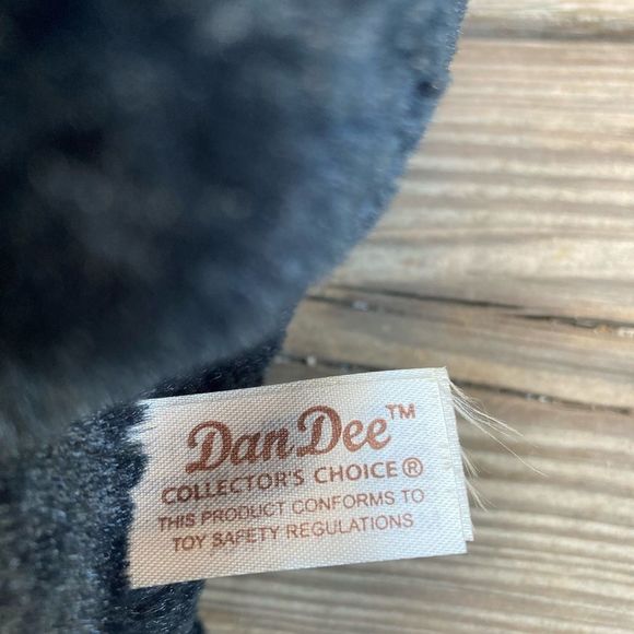 DAN DEE VINTAGE HOLIDAY BLACK BEAR PLUSH RED HAT - Picture 6 of 7